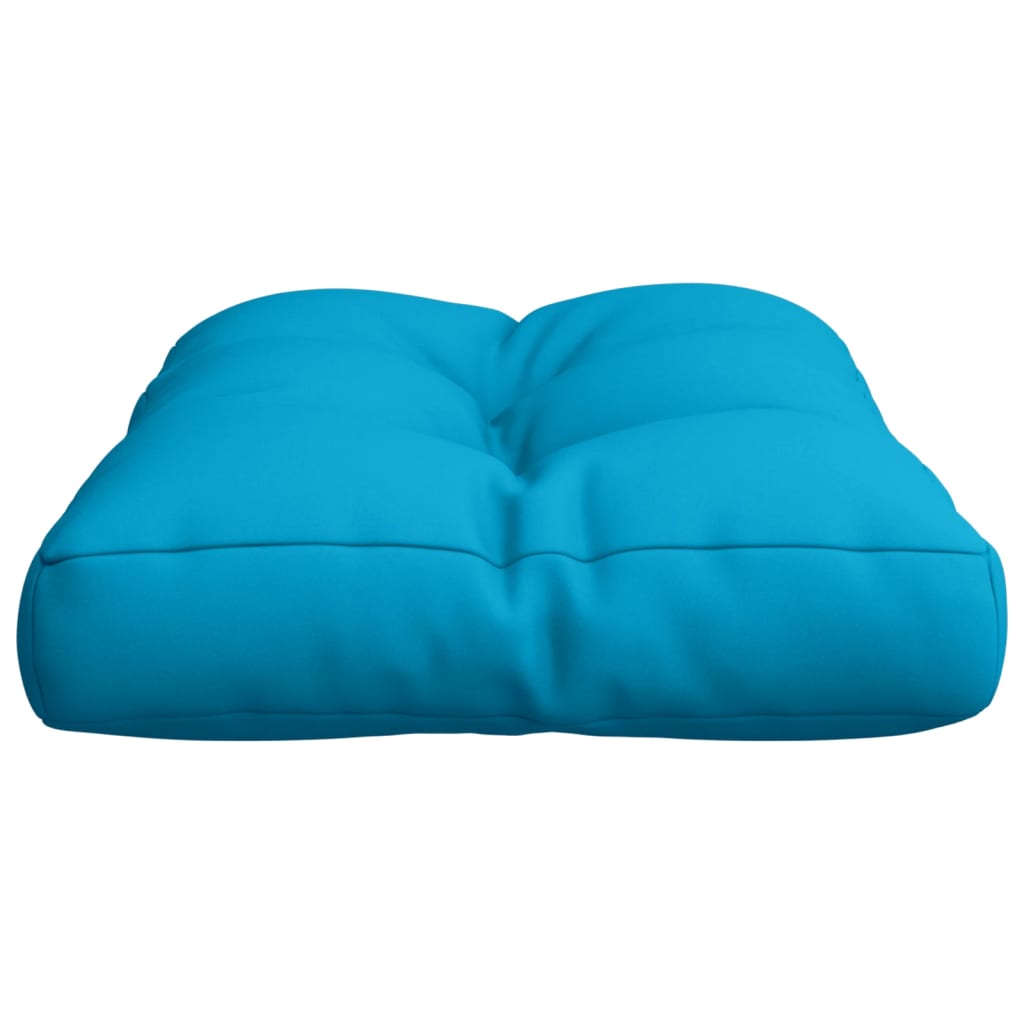 Cuscino per Pallet Blu Chiaro 50x40x12 cm in Tessuto