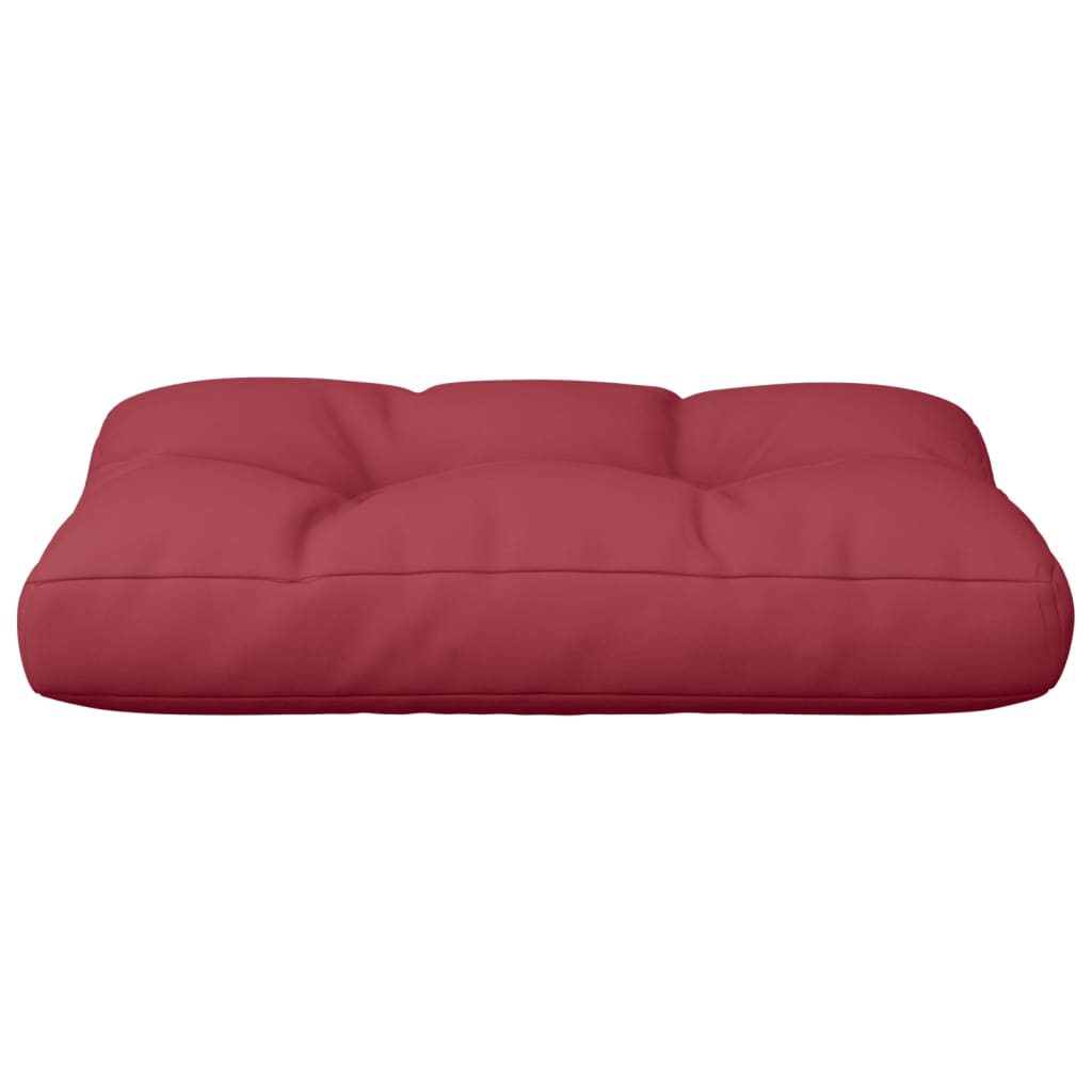 Cuscino per Pallet Rosso Vino 50x40x12 cm in Tessuto