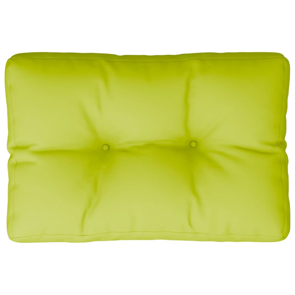 Cuscino per Pallet Verde Brillante 50x40x12 cm in Tessuto