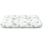 Cuscino per Pallet con Motivo a Foglie 50x40x12 cm in Tessuto