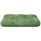 Cuscino per Pallet con Motivo a Foglie 50x40x12 cm in Tessuto