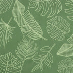 Cuscino per Pallet con Motivo a Foglie 50x40x12 cm in Tessuto