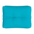 Cuscino per Pallet Turchese 50x40x12 cm Tessuto