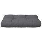 Cuscino per Pallet Antracite 60x40x12 cm in Tessuto
