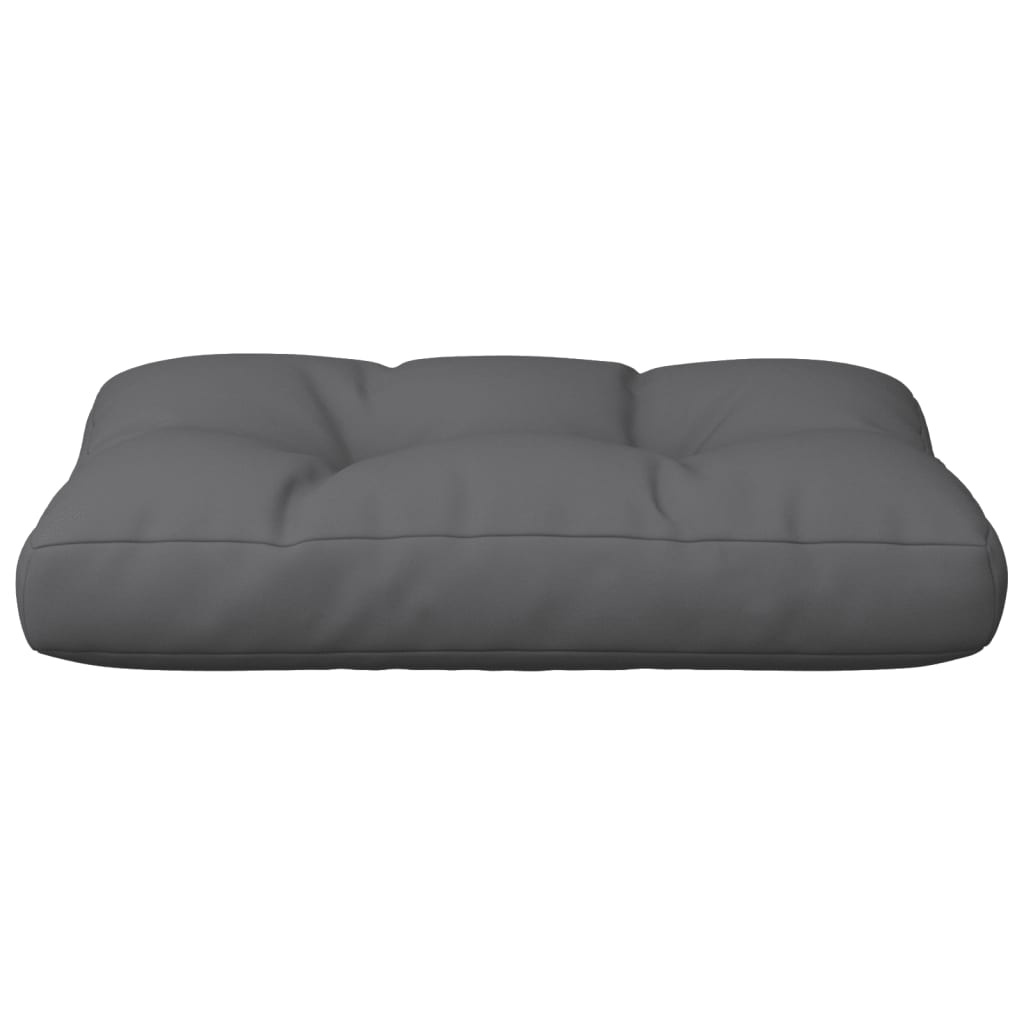 Cuscino per Pallet Antracite 60x40x12 cm in Tessuto