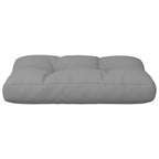 Cuscino per Pallet Grigio 60x40x12 cm in Tessuto