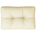 Cuscino per Pallet Crema 60x40x12 cm in Tessuto
