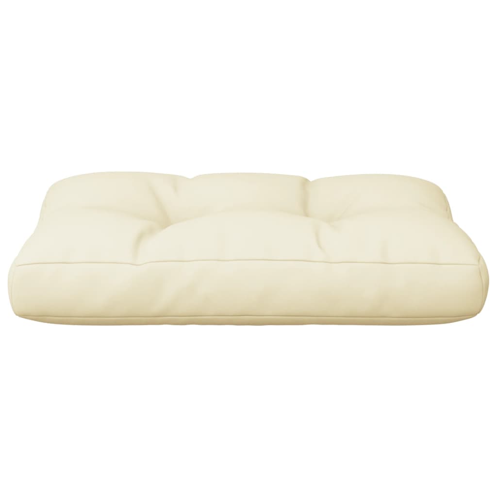 Cuscino per Pallet Crema 60x40x12 cm in Tessuto