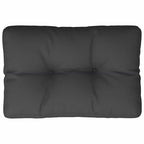 Cuscino per Pallet Nero 60x40x12 cm in Tessuto