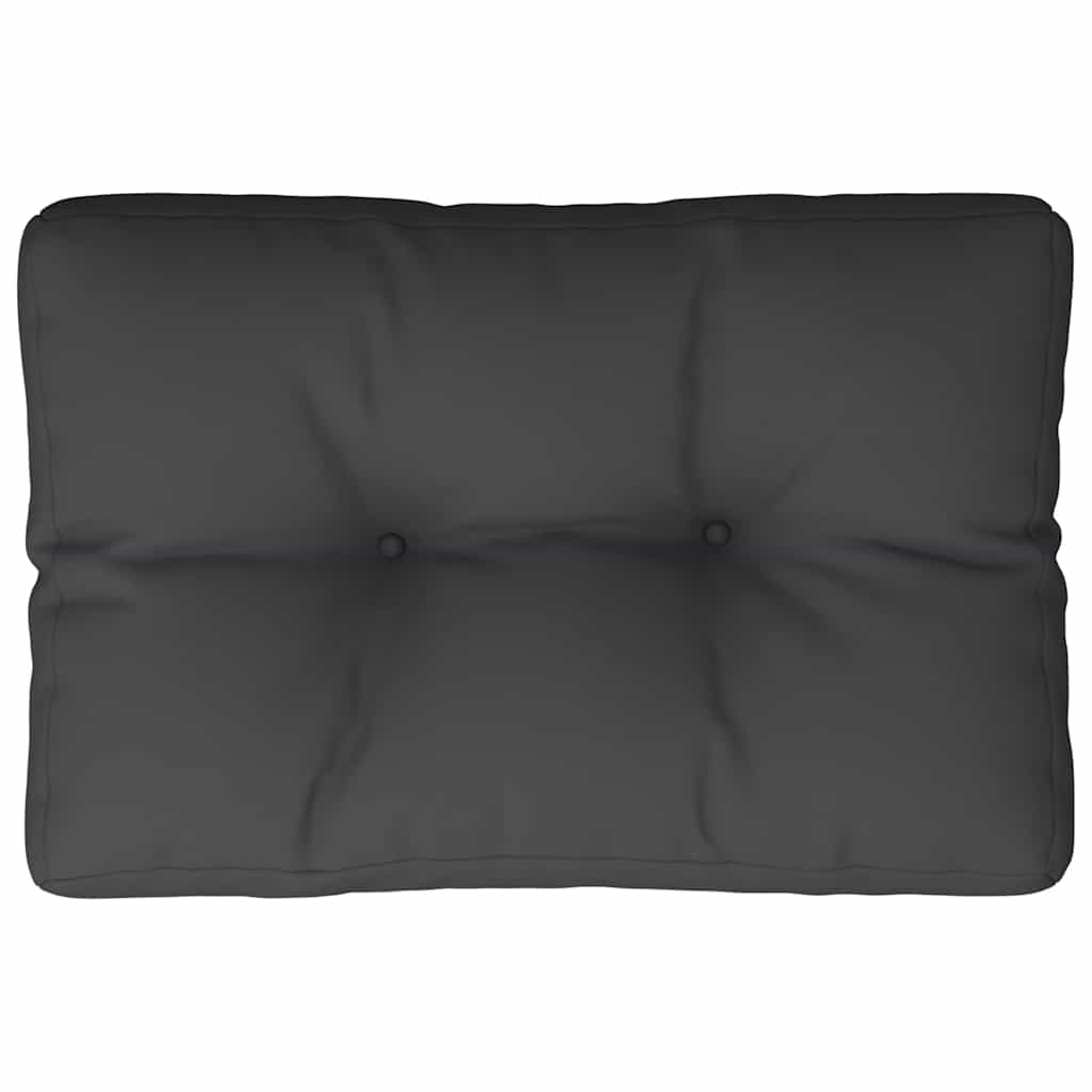 Cuscino per Pallet Nero 60x40x12 cm in Tessuto