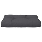 Cuscino per Pallet Nero 60x40x12 cm in Tessuto