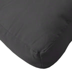 Cuscino per Pallet Nero 60x40x12 cm in Tessuto