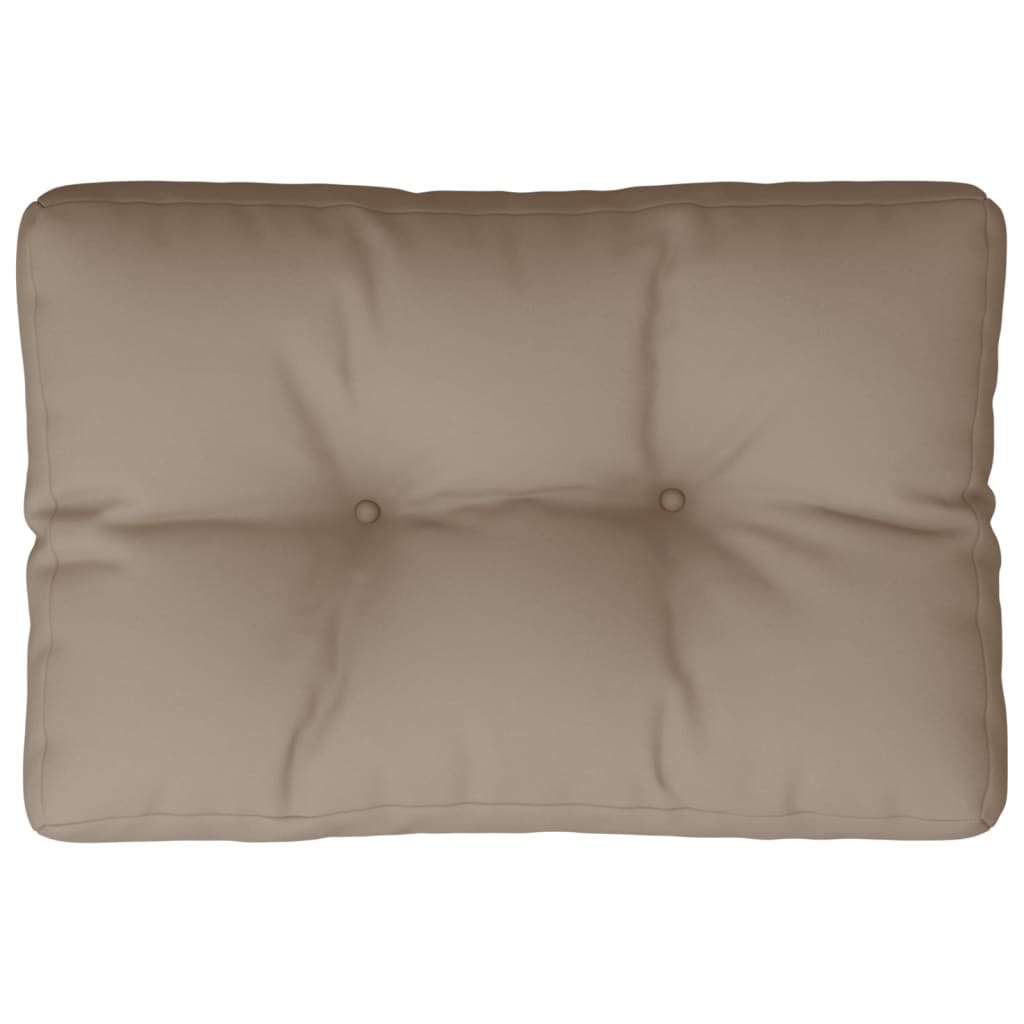 Cuscino per Pallet Tortora 60x40x12 cm in Tessuto