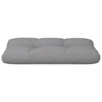 Cuscino per Pallet Grigio 70x40x12 cm in Tessuto
