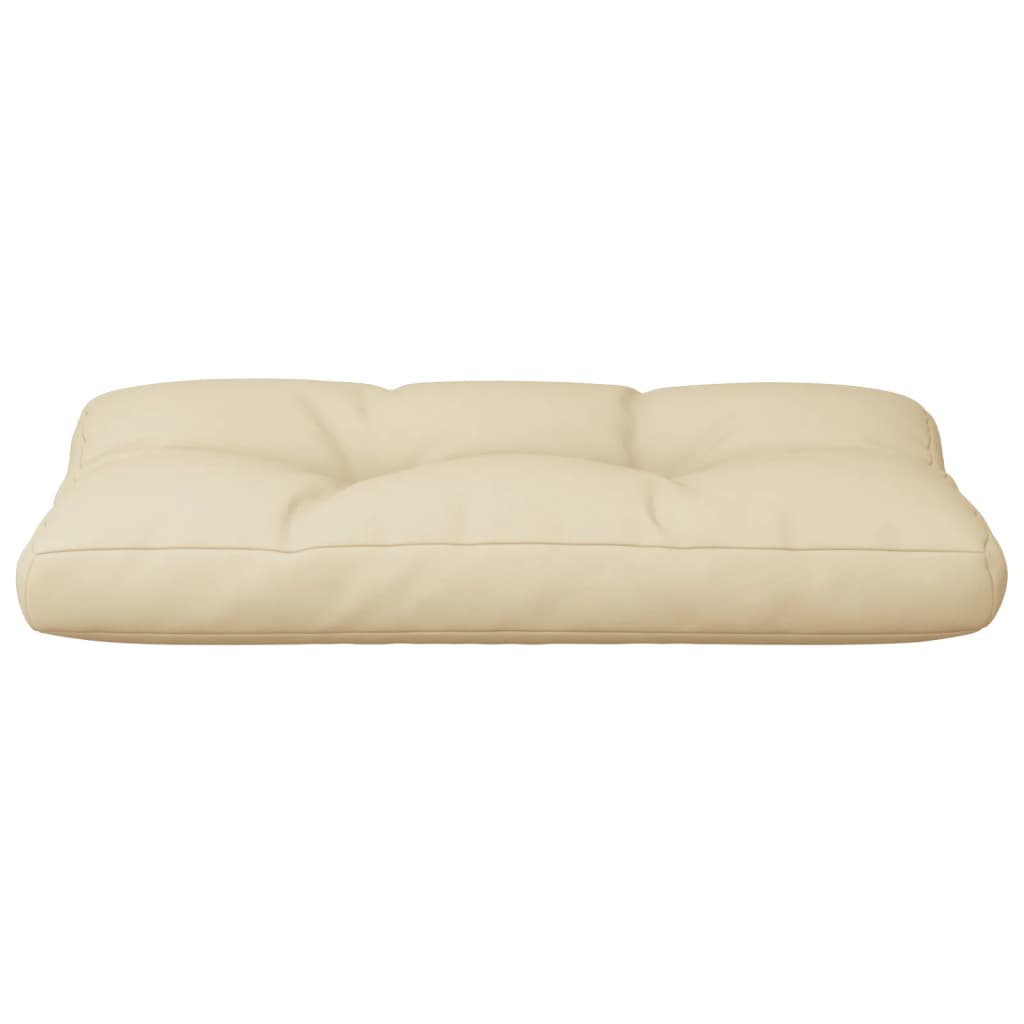 Cuscino per Pallet Beige 70x40x12 cm in Tessuto