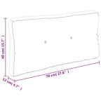 Cuscino per Pallet Beige 70x40x12 cm in Tessuto