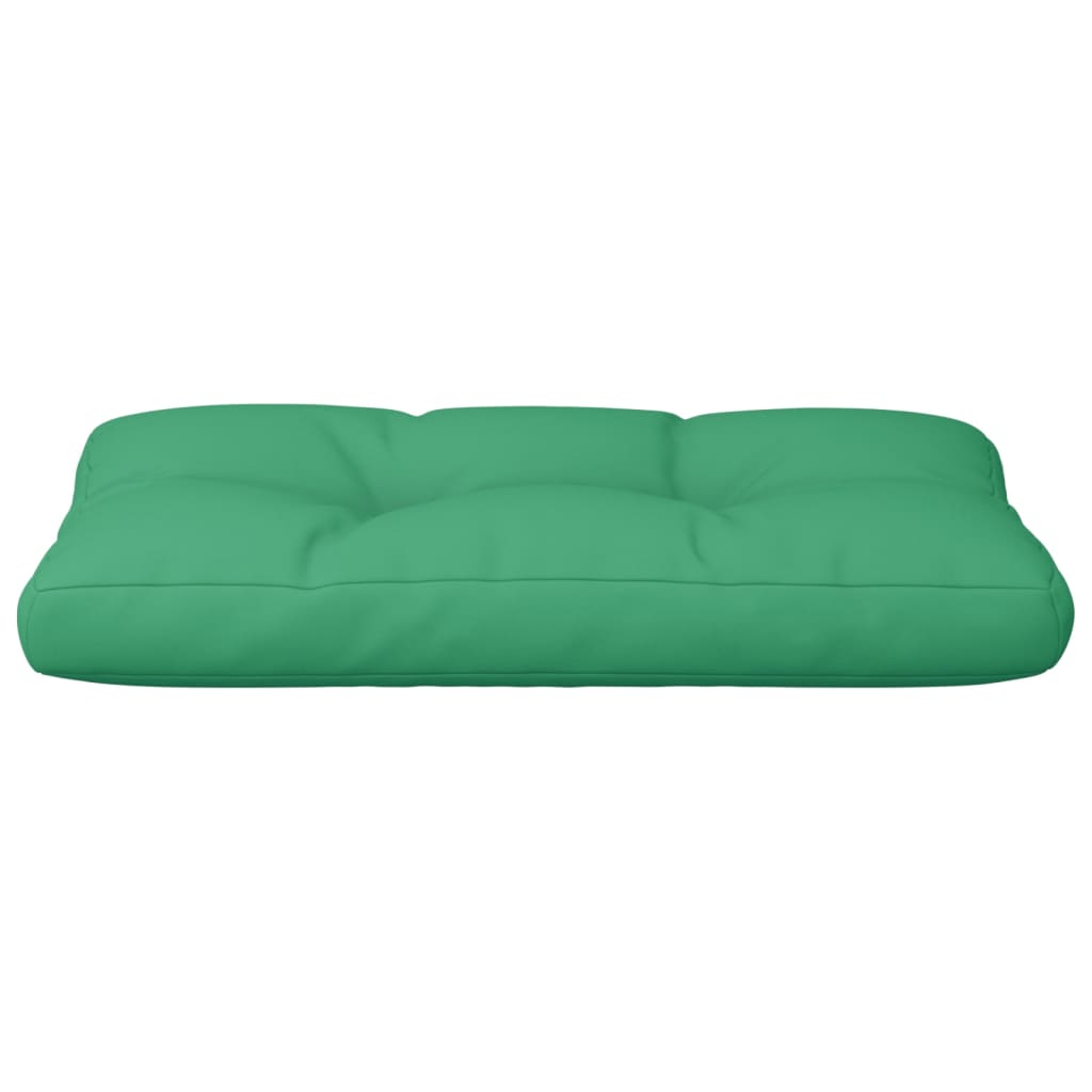 Cuscino per Pallet Verde 70x40x12 cm in Tessuto
