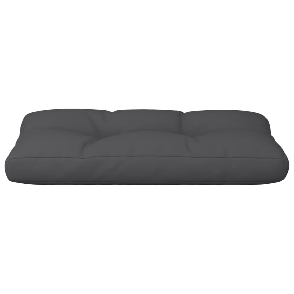 Cuscino per Pallet Nero 70x40x12 cm in Tessuto