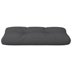 Cuscino per Pallet Nero 70x40x12 cm in Tessuto