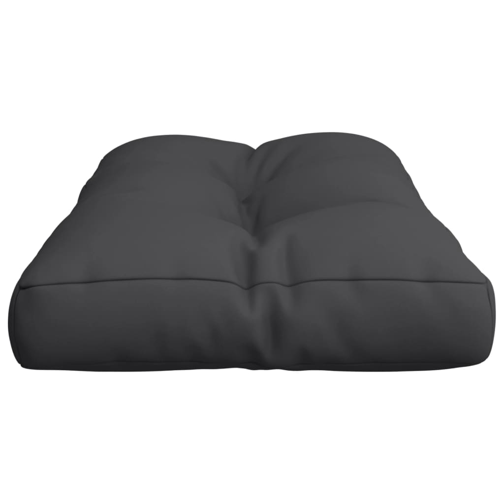 Cuscino per Pallet Nero 70x40x12 cm in Tessuto