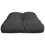 Cuscino per Pallet Nero 70x40x12 cm in Tessuto