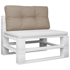 Cuscino per Pallet Tortora 70x40x12 cm in Tessuto
