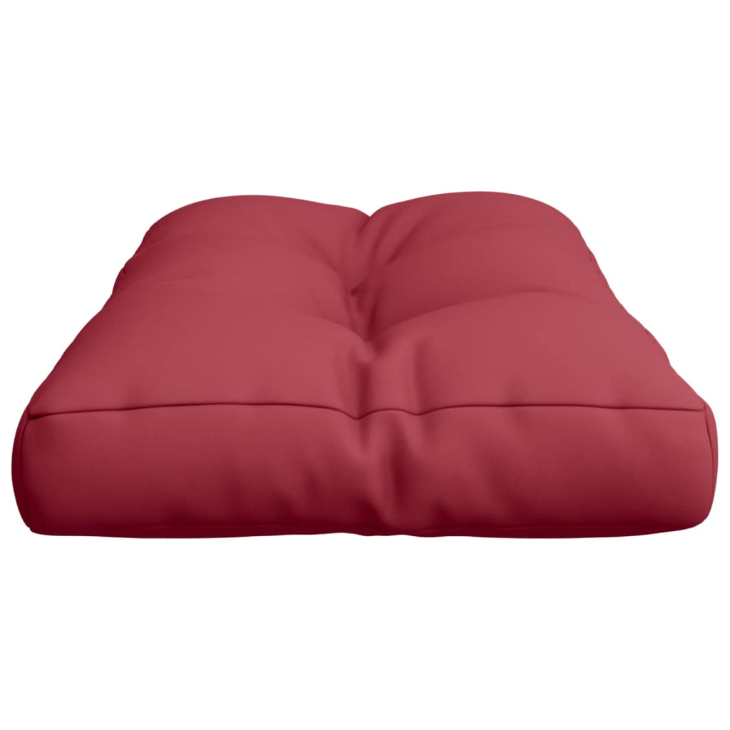 Cuscino per Pallet Rosso Vino 70x40x12 cm in Tessuto