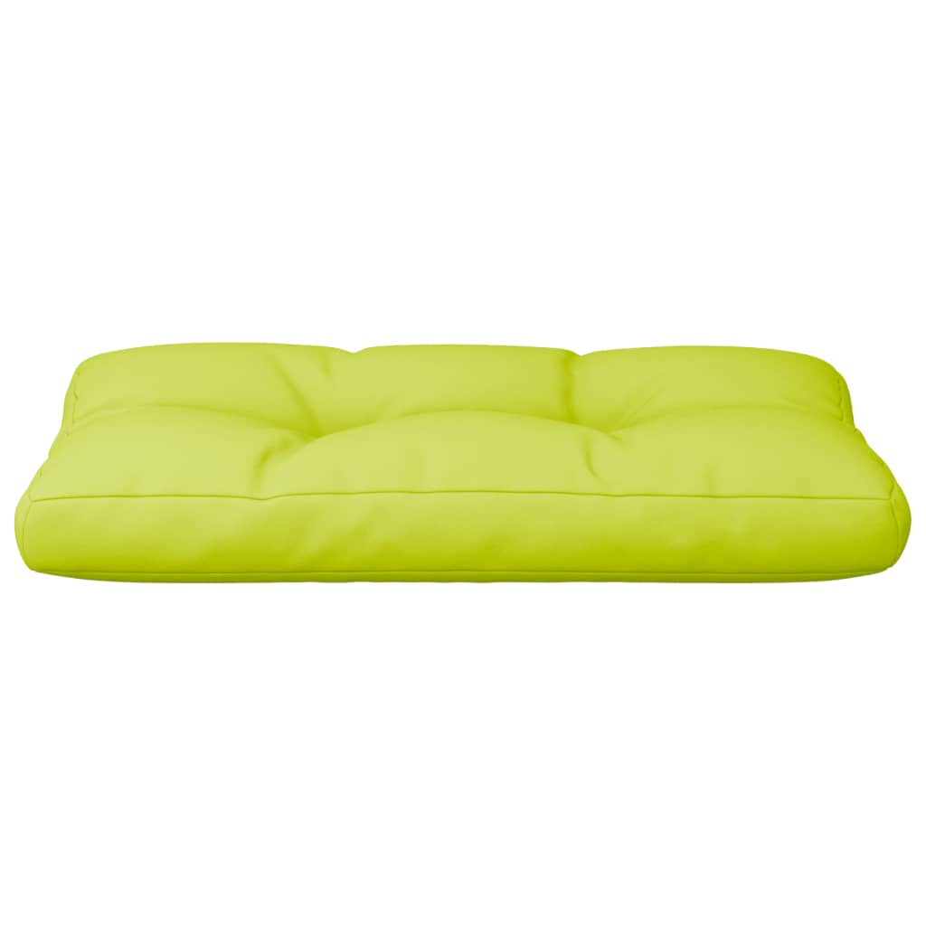 Cuscino per Pallet Verde Brillante 70x40x12 cm in Tessuto