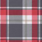 Cuscino per Pallet a Quadri Rossi 70x40x12 cm in Tessuto