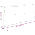 Cuscino per Pallet a Quadri Rossi 70x40x12 cm in Tessuto