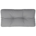 Cuscino per Pallet Grigio 80x40x12 cm in Tessuto