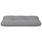 Cuscino per Pallet Grigio 80x40x12 cm in Tessuto