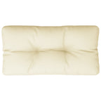 Cuscino per Pallet Crema 80x40x12 cm in Tessuto