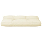 Cuscino per Pallet Crema 80x40x12 cm in Tessuto