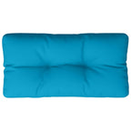 Cuscino per Pallet Blu Chiaro 80x40x12 cm in Tessuto
