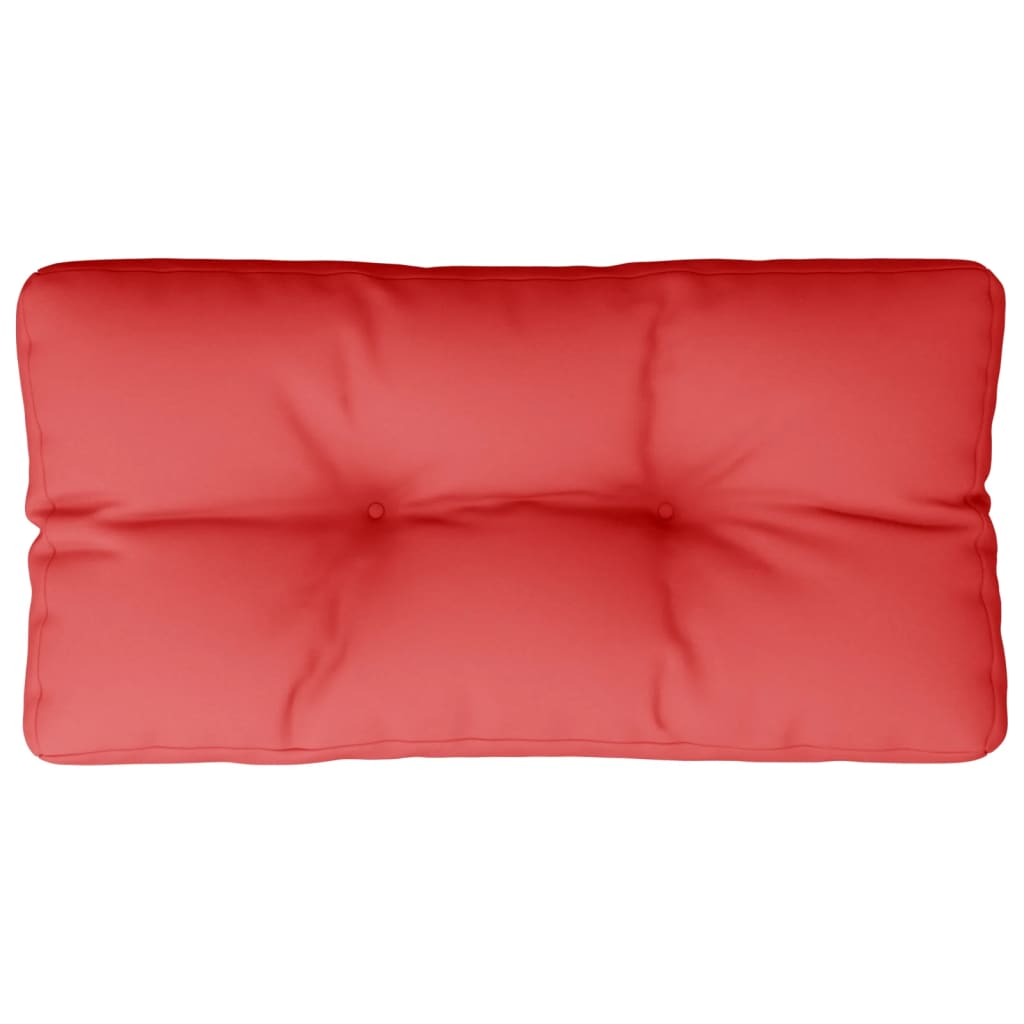 Cuscino per Pallet Rosso 80x40x12 cm in Tessuto
