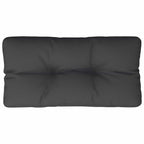 Cuscino per Pallet Nero 80x40x12 cm in Tessuto