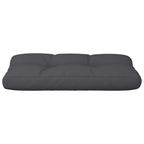 Cuscino per Pallet Nero 80x40x12 cm in Tessuto