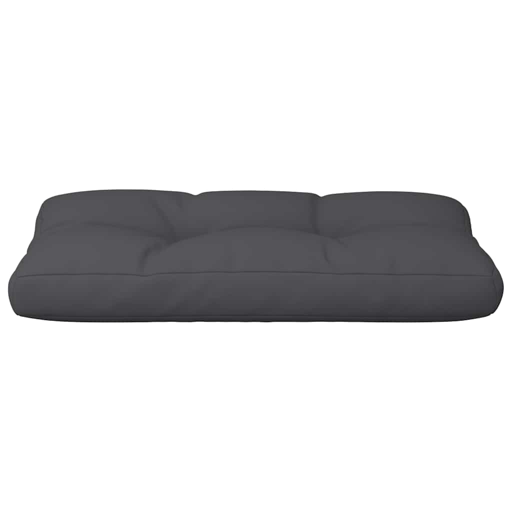 Cuscino per Pallet Nero 80x40x12 cm in Tessuto