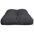 Cuscino per Pallet Nero 80x40x12 cm in Tessuto
