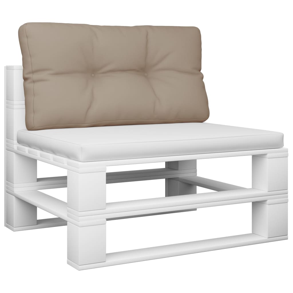 Cuscino per Pallet Tortora 80x40x12 cm in Tessuto