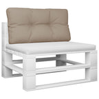 Cuscino per Pallet Tortora 80x40x12 cm in Tessuto