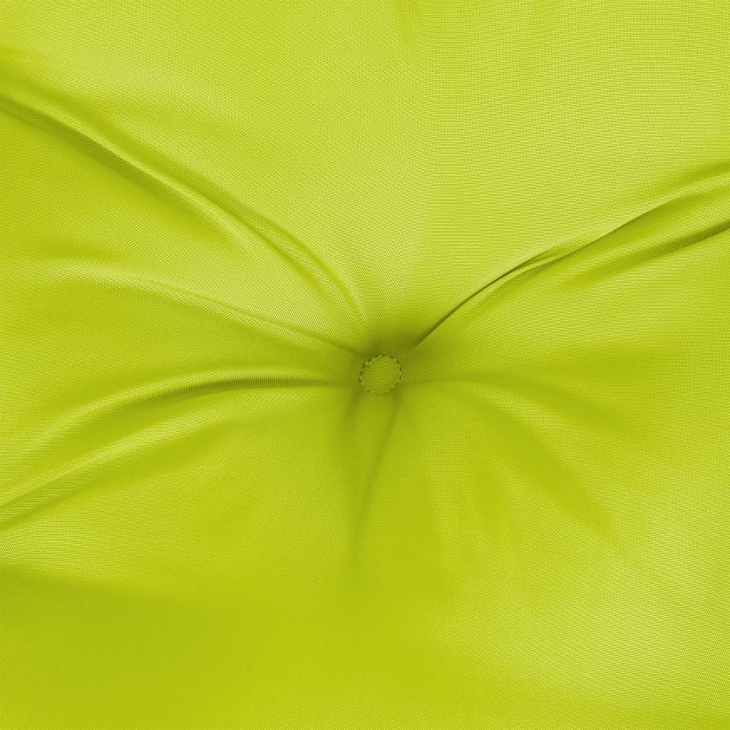 Cuscino per Pallet Verde Brillante 80x40x12 cm in Tessuto