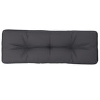 Cuscino per Pallet Antracite 120x40x12 cm in Tessuto