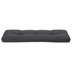 Cuscino per Pallet Antracite 120x40x12 cm in Tessuto