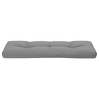 Cuscino per Pallet Grigio 120x40x12 cm in Tessuto