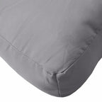 Cuscino per Pallet Grigio 120x40x12 cm in Tessuto