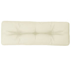 Cuscino per Pallet Crema 120x40x12 cm in Tessuto