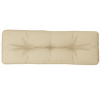 Cuscino per Pallet Beige 120x40x12 cm in Tessuto