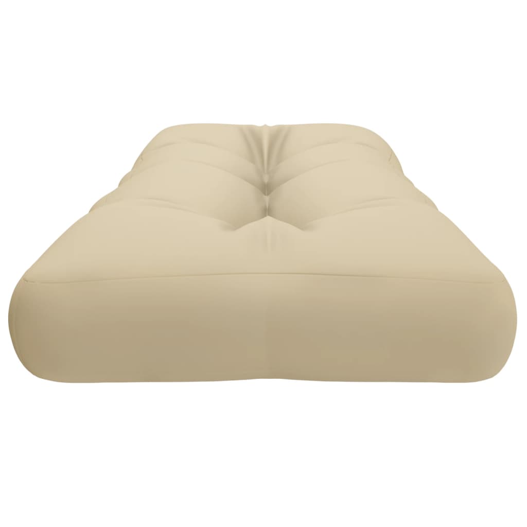 Cuscino per Pallet Beige 120x40x12 cm in Tessuto